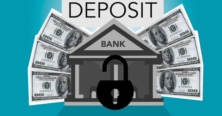 Calculator and financial documents representing earnest money deposit calculations for homebuyers